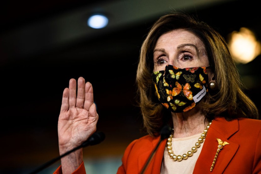 House Speaker Nancy Pelosi Holds News Conference On Capitol Hill