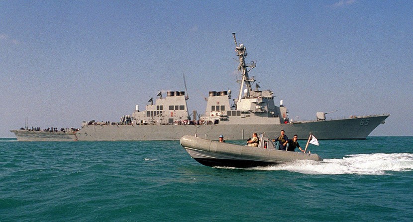 USS Benfold Sailed Close to Mischief Reef to Challenge China’s New Maritime Rules in the South China