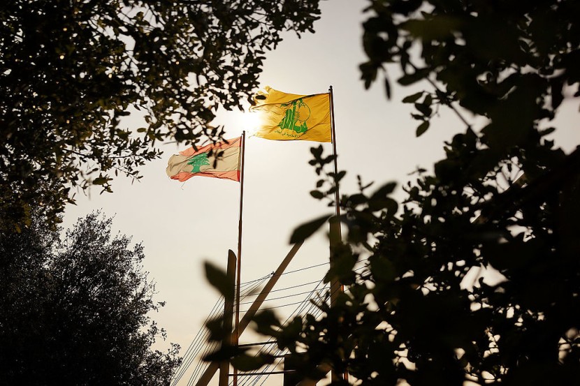 Lebanon and Hezbolla flags