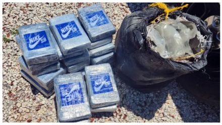 Cocaine and trash bags