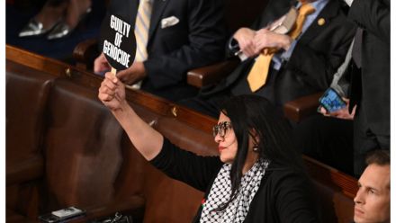 Rep. Rashida Tlaib Protests During Netanyahu's Speech