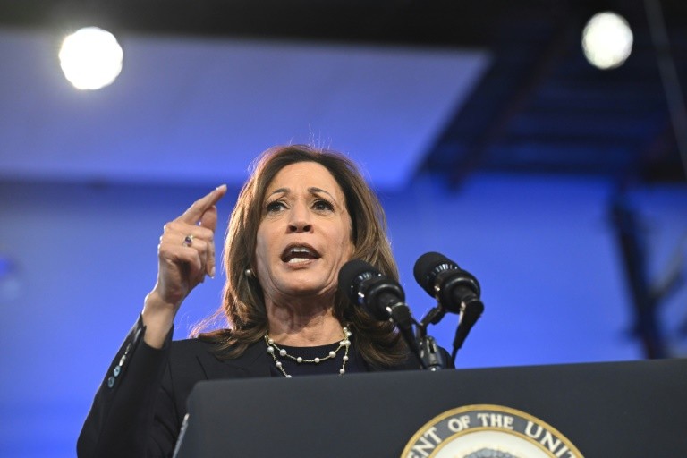 US Vice President and Democratic presidential nominee Kamala Harris will give her closing election arguments in a speech in front of the White House