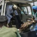 A victim of a recent wave of suicide attacks arrives for treatment at a hospital in Maiduguri, Nigeria, on June 29, 2024