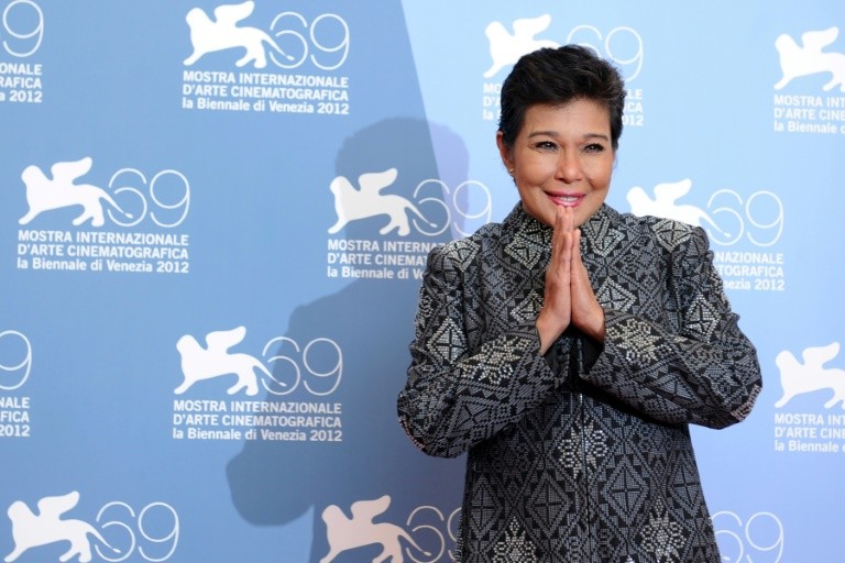 Philippine actress Nora Aunor poses at the photocall for "Sinapupunan (Thy womb)" during the 69th Venice Film Festival on September 6, 2012