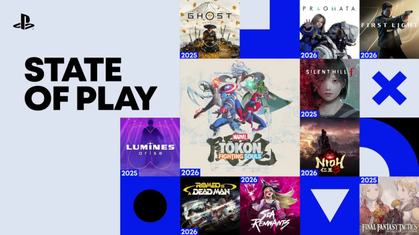 State of Play 2025 lineup - game art, release dates