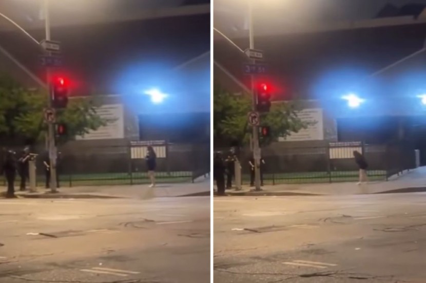 woman shot LA protests