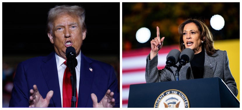 Donald Trump and Kamala Harris