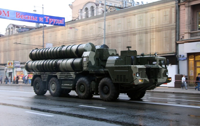 An S-300 at the 28th and 30th April rehearsals
