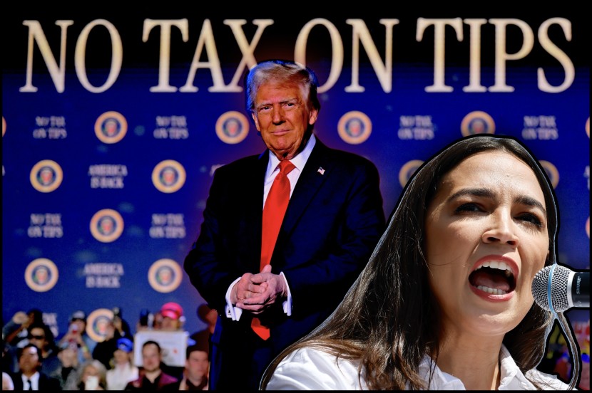 AOC Tears Into ‘Scam’ Promise of ‘No Tax on Tips’