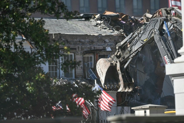 Construction has begun on President Donald Trump's planned White House ballroom