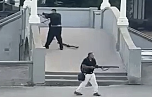 The terror attack occurred around 6:45 PM local time at