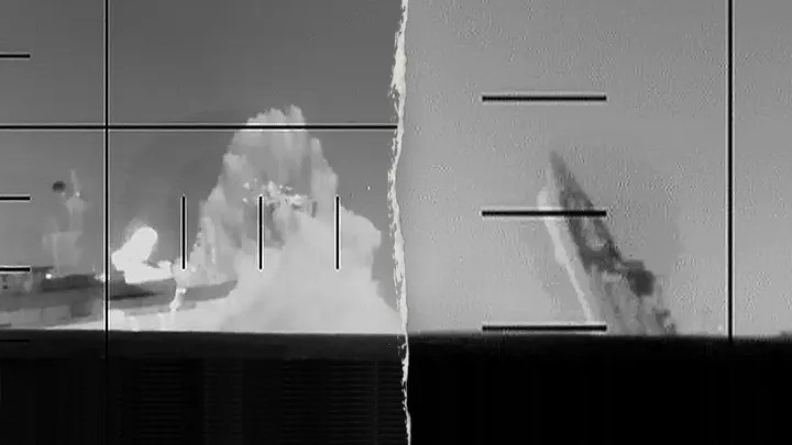 A U.S. submarine sunk an Iranian warship in international waters