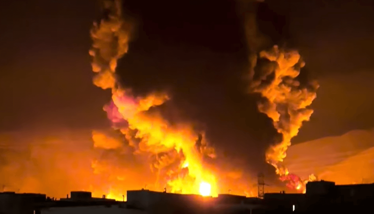 Tehran Oil Depots on Fire After Israel Launches First Strike on Iran's ...
