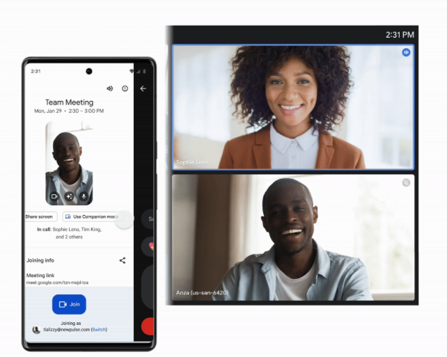 Google Meet Companion Mode