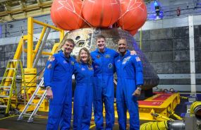Artemis II Crew Poses with Orion 'Integrity' in Viral Post-Splashdown