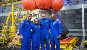Artemis II Crew Poses with Orion 'Integrity' in Viral Post-Splashdown