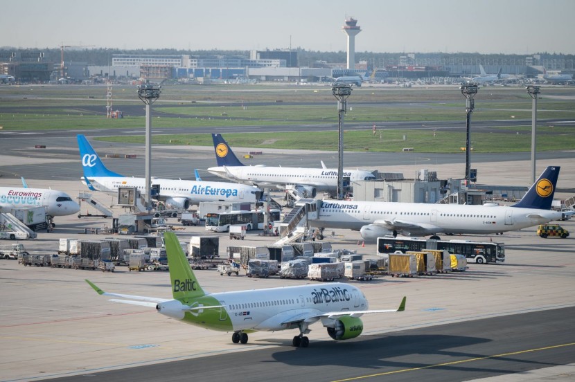 Aircraft parked at Frankfurt Airport