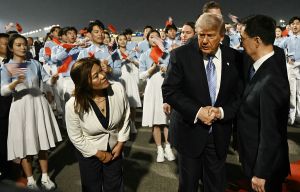 Trump arrived in China.