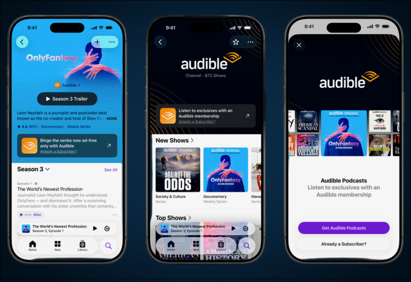 Audible on Apple Podcasts