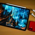 Tablet and iPhone on Table