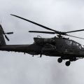 U.S. Army AH-64 Apache helicopter in flight