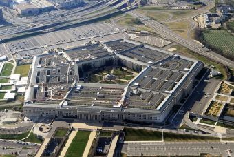 Aerial view of the Pentagon in Washington