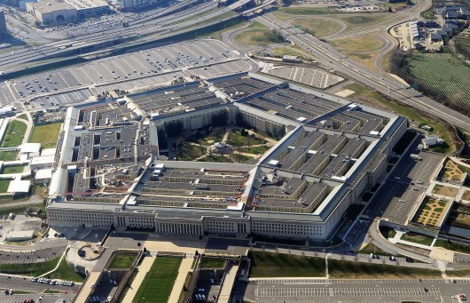 Aerial view of the Pentagon in Washington