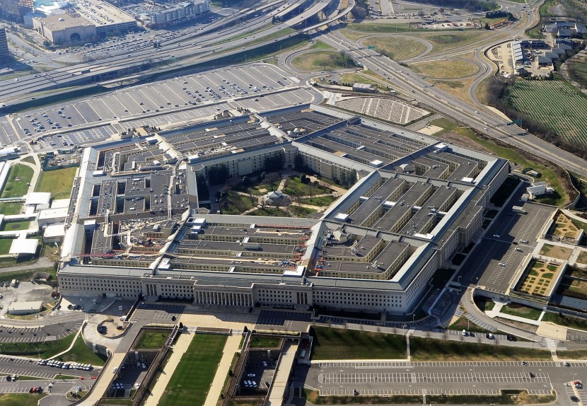 Aerial view of the Pentagon in Washington
