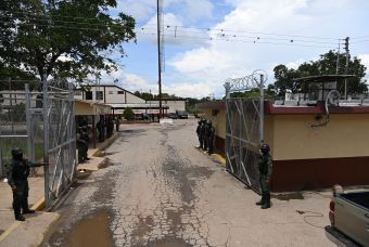 Gate of Tocorón prison, Tren de Aragua birthplace, Venezuela