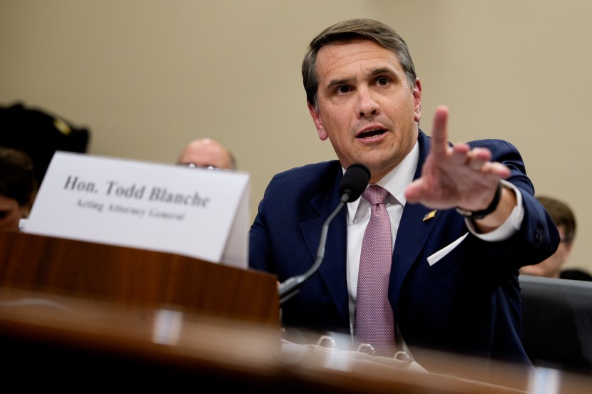 Acting Attorney General Todd Blanche testifies at House hearing