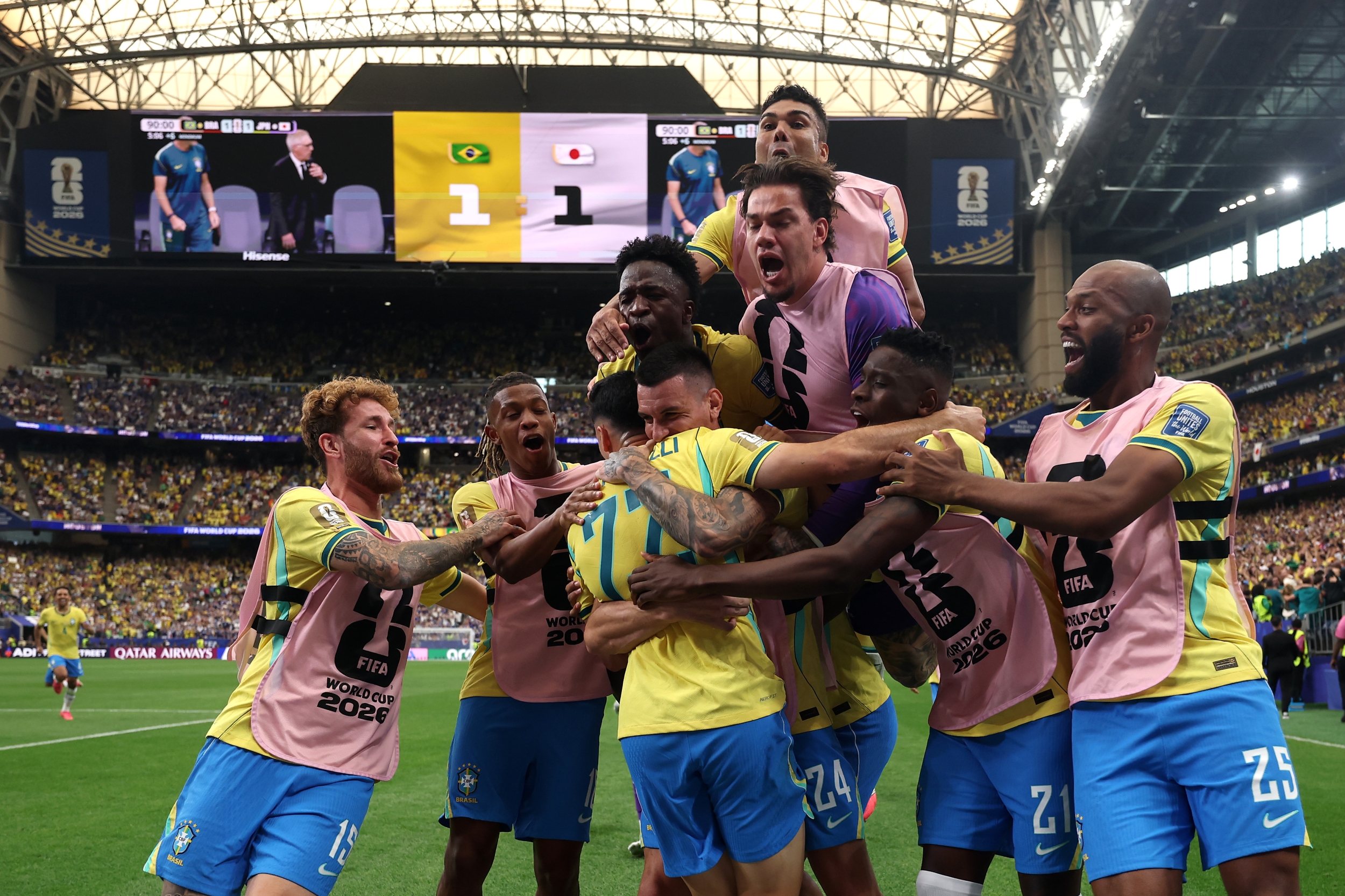 Martinelli's Stoppage-Time Winner Rescues Brazil As Japan Push Five ...
