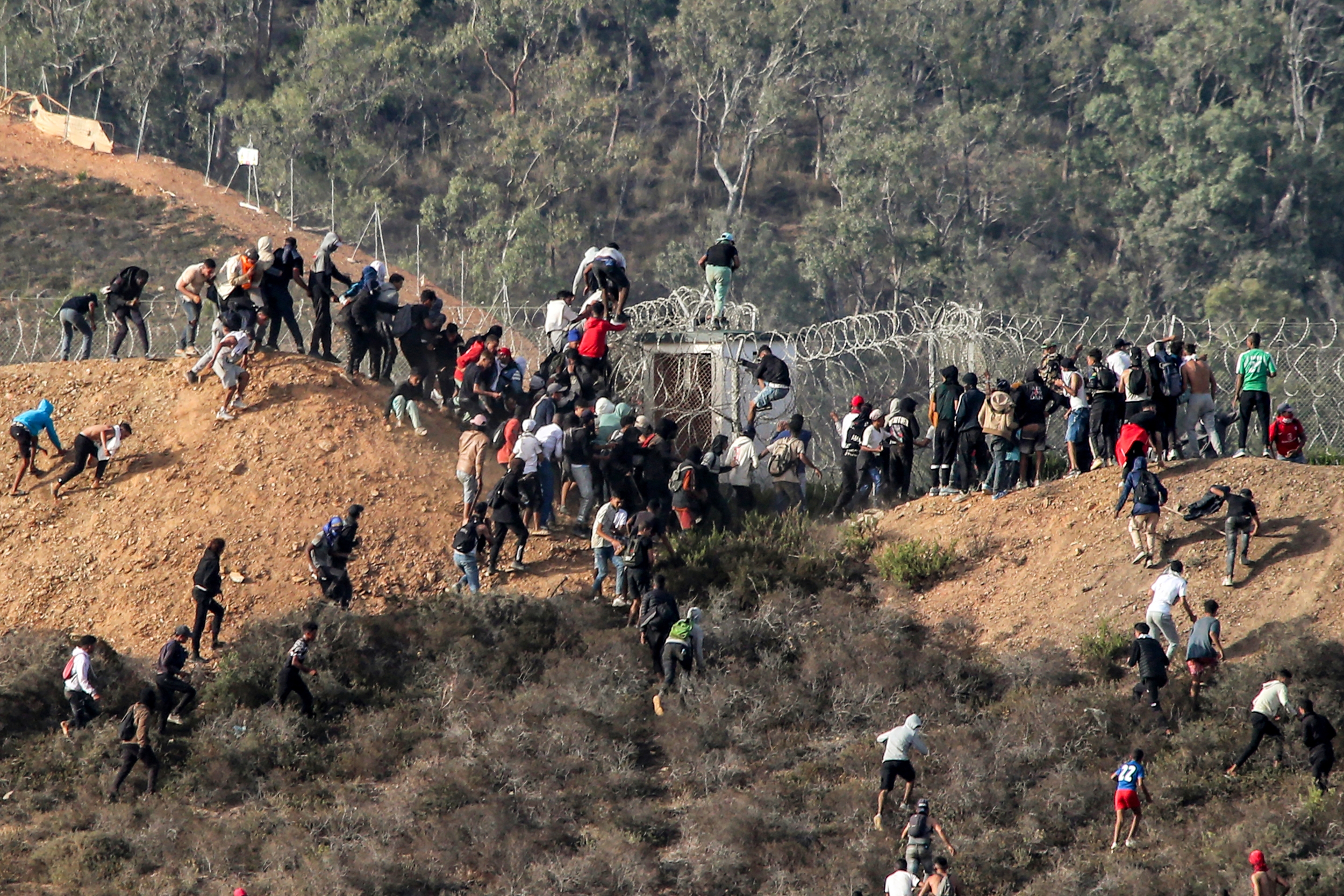 Hundreds Of Migrants Swim From Morocco To Ceuta As Crossings Surge Past Hundreds Of Migrants Swim From Morocco To Ceuta As Crossings Surge Past
