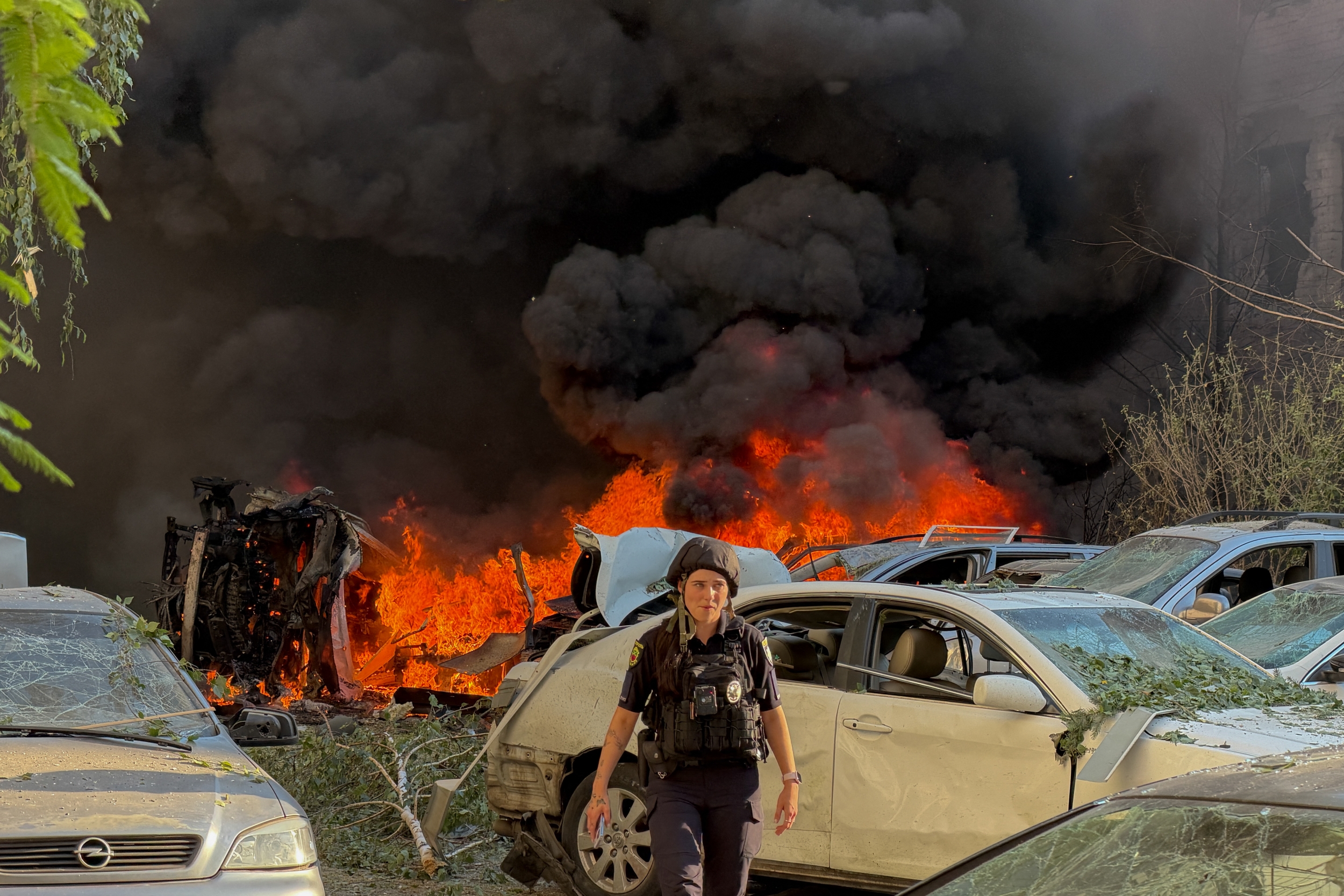 Kyiv Barrage Kills 10 As Ukraine Hits Russian Refineries, Airbase