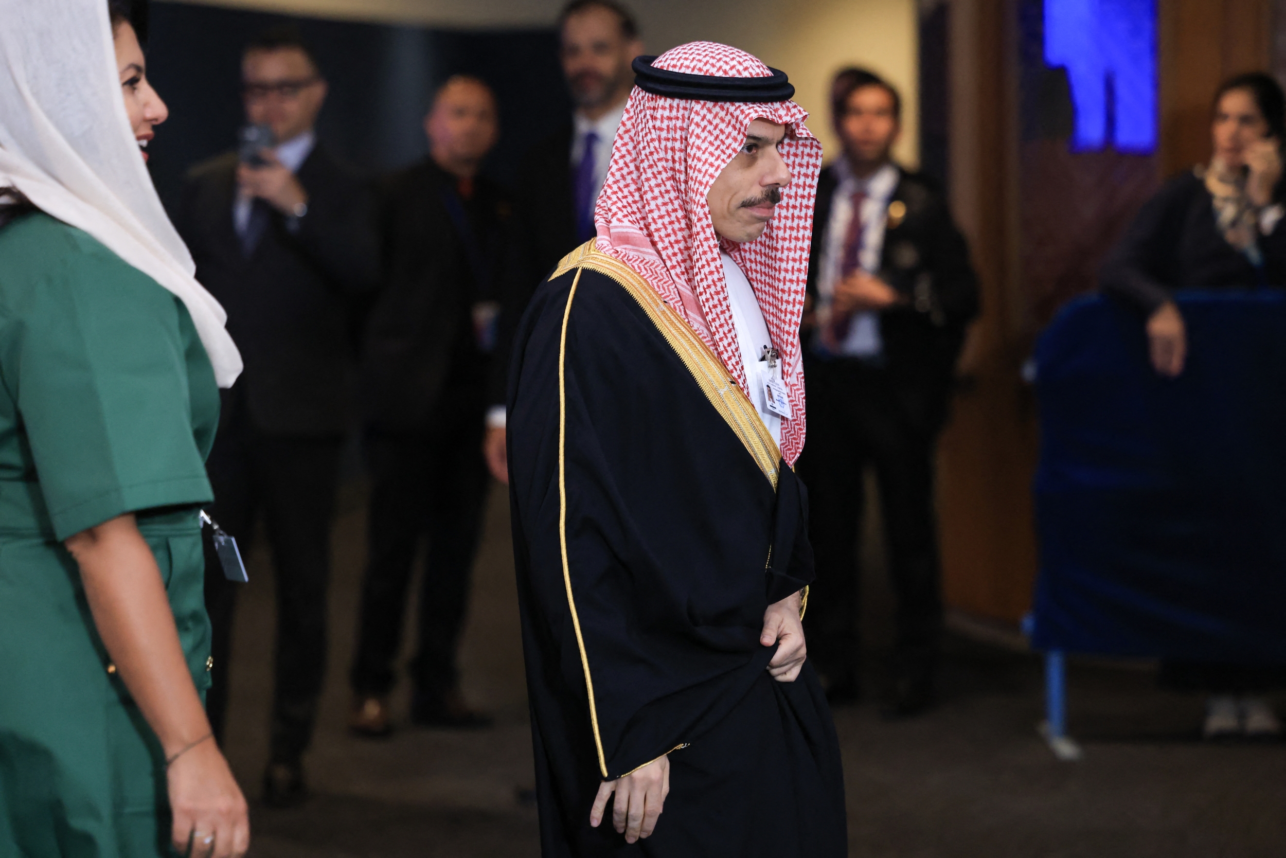 Photo: hngn.com FILE: Saudi Foreign Minister Faisal Bin Farhan Arrives at UN